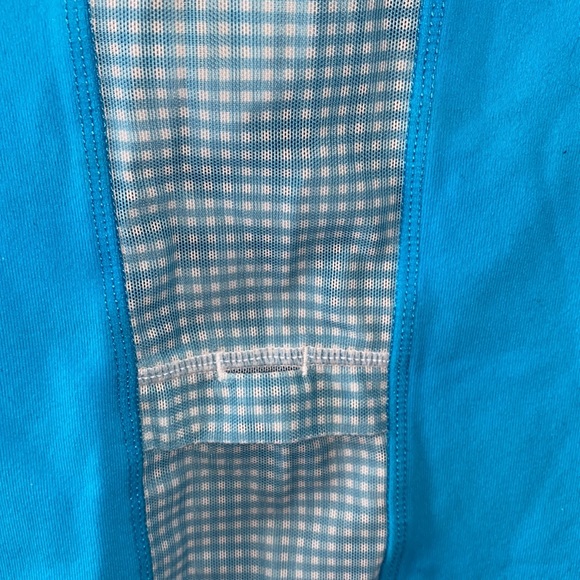 Lululemon CrissCross Blue Gingham Tank Top - Picture 4 of 6